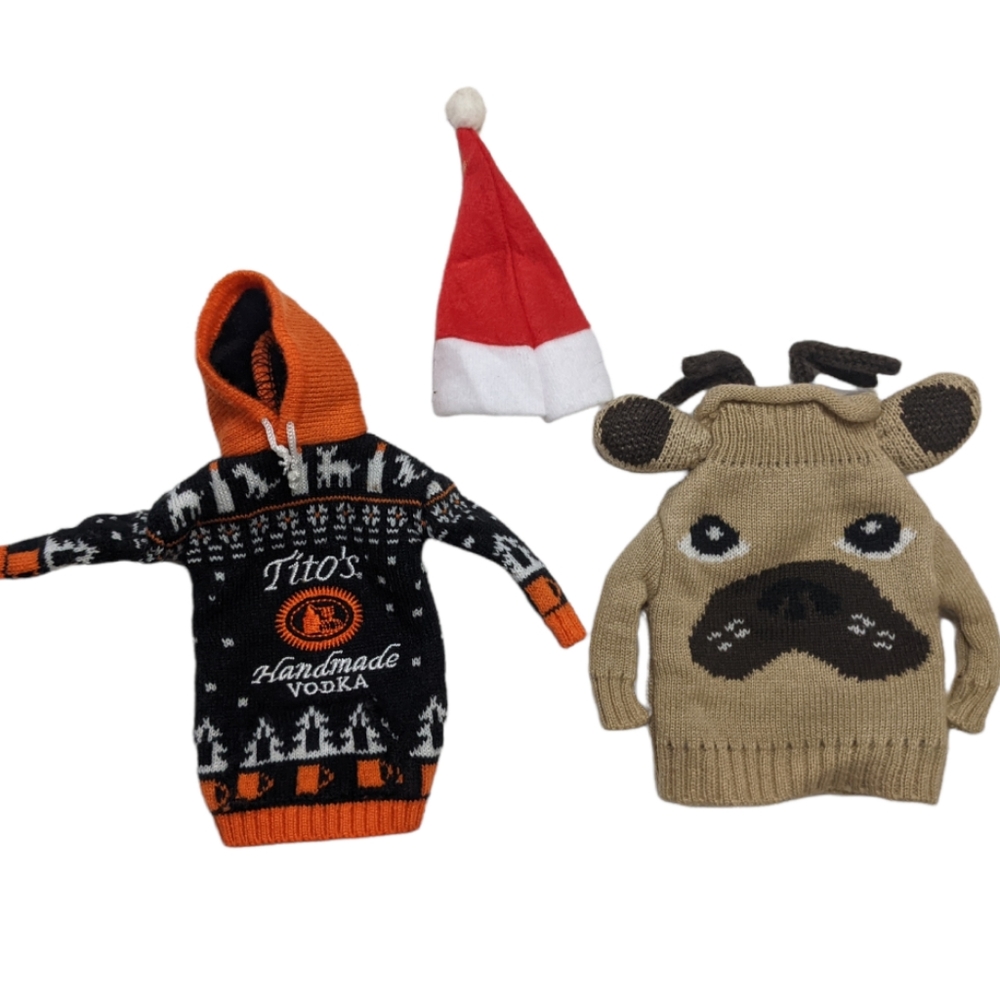 Tito’s Bottle Sweater Bundle 🎅🐶🍸 Set of 3 Decorative Sleeves